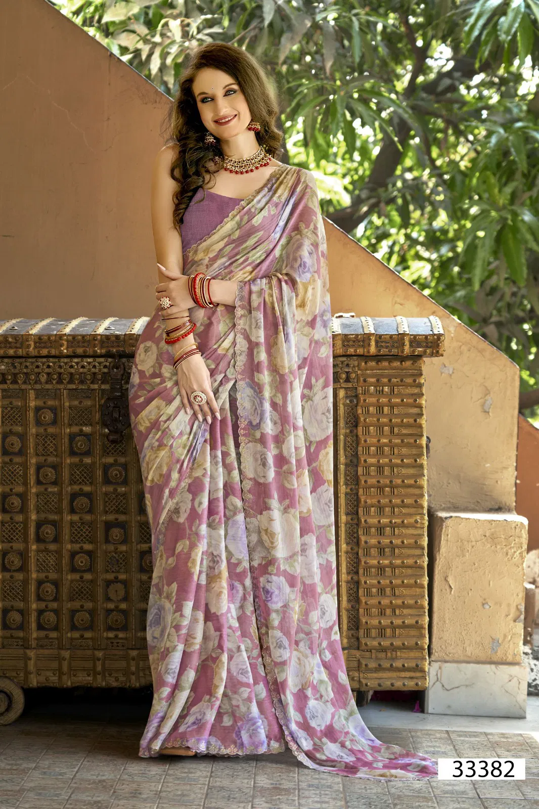 Simona Vol 9 By Vallabhi Chiffon Printed Daily Wear Saree Wholesalers In Delhi